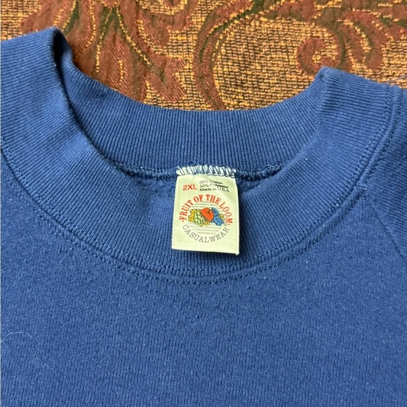 90s Fruit of the Loom Boxy Blank Crewneck - Picture 2 of 2